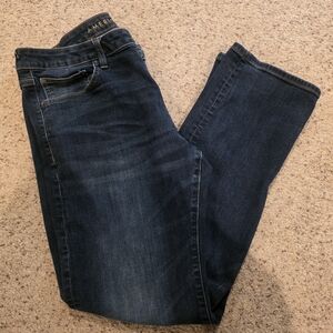 American Eagle Outfitters Dark Blue Straight Jeans Sz 36x34